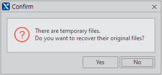 AutoRecover Messagebox