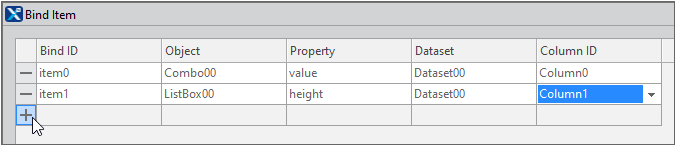 Bind Item Editor