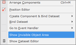 Show Invisible Object Area Menu