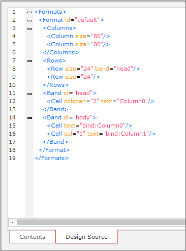 Grid Contents Editor[Design Source]
